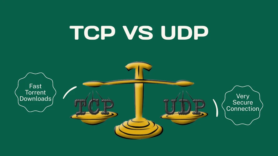 The UDP and TCP protocols side by side