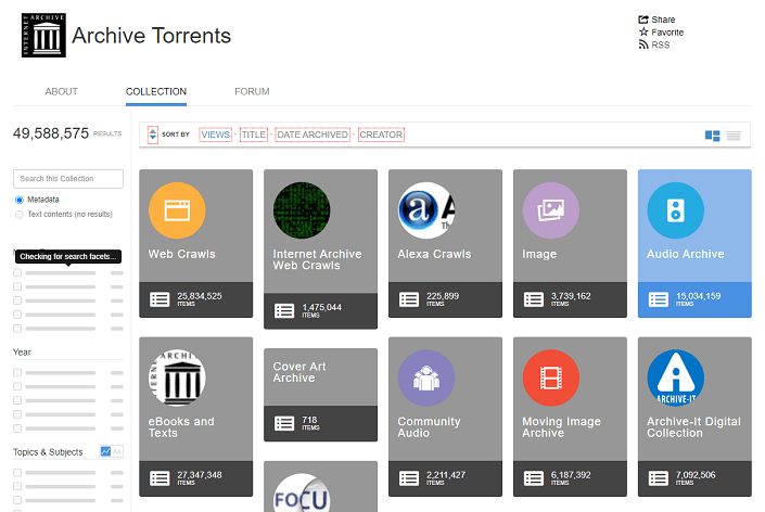 The archive torrents website