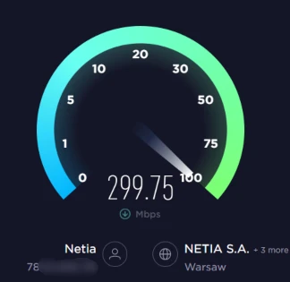 Internet speed without NordVPN